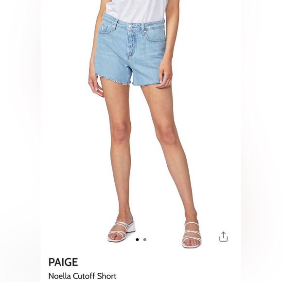 PAIGE cutoff denim short - Picture 1 of 6